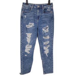 American Eagle Distressed Mom Jeans